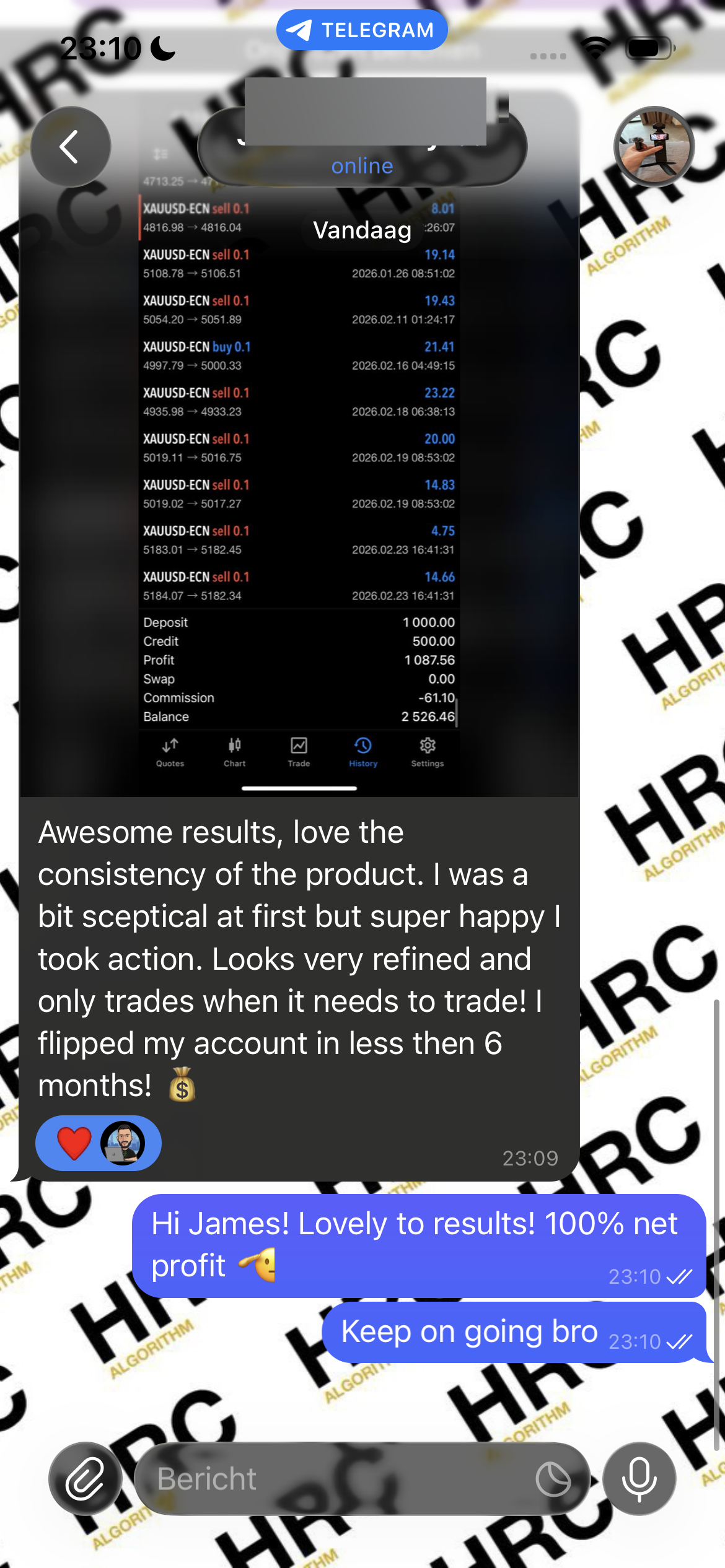 James Brinkly Telegram screenshot